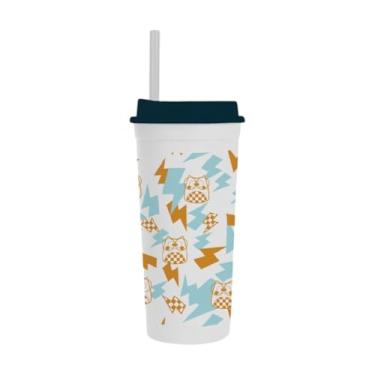 Imagem de Copo Infantil com Canudo 650ml - Biel Branco