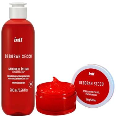 Imagem de Kit Gel Esfoliante Pélvico íntimo Corporal Deborah Secco Aroma Frutas Vermelhas Intt 150G Sabonete Líquido íntimo Feminino Deborah Secco Á Base de Probióticos Barbatimão Camomila e D-pantenol Sensação de conforto, limpeza, proteção e bem estar 200ML Intt