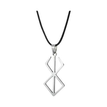 Imagem de Colar Masculino De Aço Inoxidável Berserk Viking Com Pingente De Espad