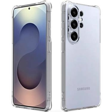 Imagem de Osophter Capa para Galaxy S26 Ultra: Transparente Mulheres Meninas Meninos Cantos Reforçados TPU Absorção de Choque Flexível para Samsung Galaxy S26 Ultra Capa Transparente