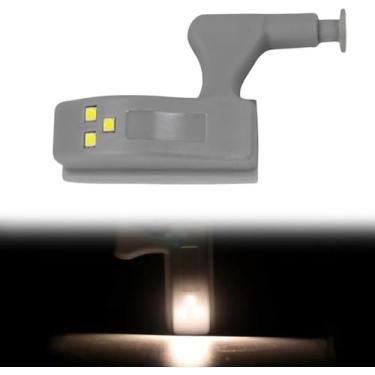 Imagem de Luz LED para Armários e Guarda-Roupas – Automática para Dobradiça, Sem Fio, Compacta e Versátil, Iluminação Branca Neutra