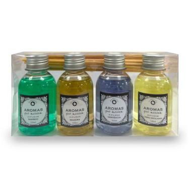 Imagem de Difusor de Ambientes Aromatizador 120ml Frascos com Varetas Sala Quart