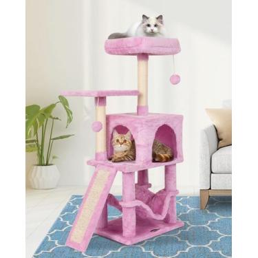 Imagem de Torre para Gatos MIAO PAW Rosa Linda para Interiores con Poste para Ra