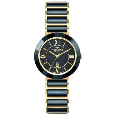 Imagem de Relógio Technos Feminino Ceramic/saphire Dourado - 2015CE/1A-Feminino
