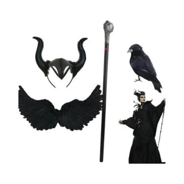 Imagem de Tiara De Maleficent Para Crianças, Acessório De Fantasia Da Rainha Mal