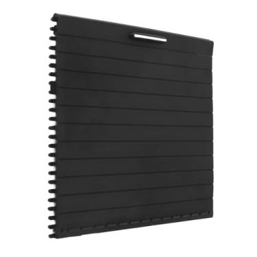 Imagem de KLLJRFW Suporte de copo tampa deslizante console central suporte de copo conjunto de capa deslizante 1666803814 console central rolo deslizante persiana substituição para Benz GLE GLS GL classe M