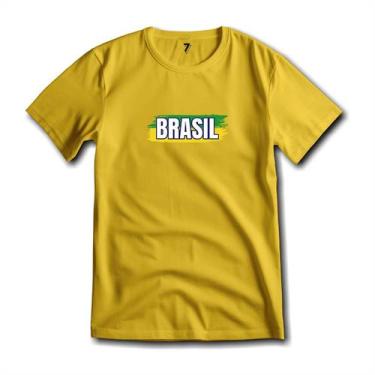 Imagem de Camiseta Brasil Patriota Unissex Malha Fria Antipilling - Sete Sete Es