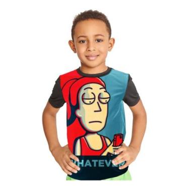 Imagem de Camiseta Infantil Summer Smith Rick And Morty Ref:680, Preto, 12