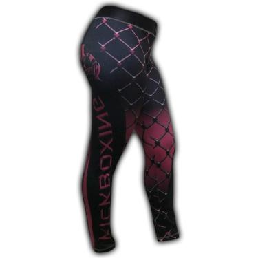Imagem de Calça de Compressão Termica Legging Feminina - 2165 Grade - Rosa - Kick Boxing - P