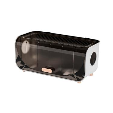 Imagem de Estink Caixa de Gerenciamento de Cabos, Organizador de Cabos Com Fundo Removível e Design de Montagem Em Parede para Carregadores de Réguas de Energia TV Fios de Computador para Uso Em (Café)