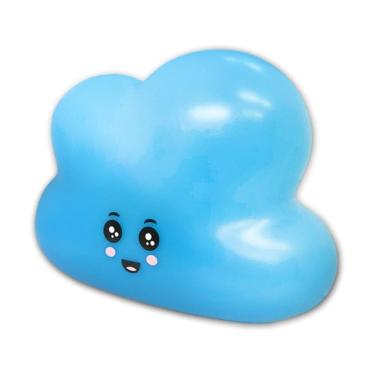 Imagem de Luminária Abajur De Mesa Nuvem Fofa Led Noturna Média Azul