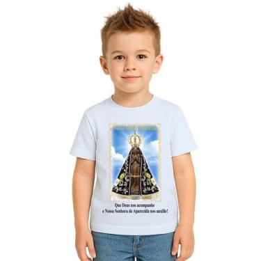 Imagem de Camiseta Nossa Senhora Aparecida Auxilie Personalizada - Use P4, Branc