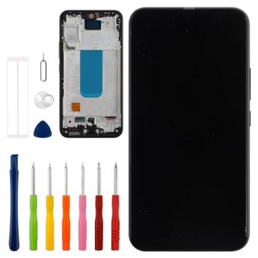 Imagem de Vvsialeek Novo conjunto de digitalizador de tela sensível ao toque LCD TFT compatível com Samsung Galaxy A54 5G SM-A546V, SM-A546U [6,4 polegadas] com kit de ferramentas de reparo técnico - com