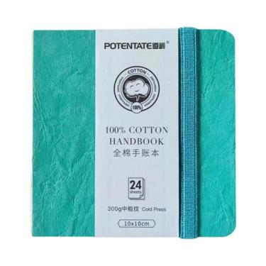 Imagem de Bloco De Papel Para Aquarela 100% Algodão, 24 Folhas, 10x10cm, 9x14cm,