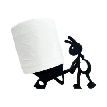 Imagem de Suporte Minimalista Para Papel Toalha Com Design De Animal Fofo, Portá