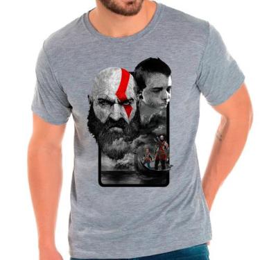 Imagem de Camiseta kratos god of war games jogos camisa masculina lançamento 01 