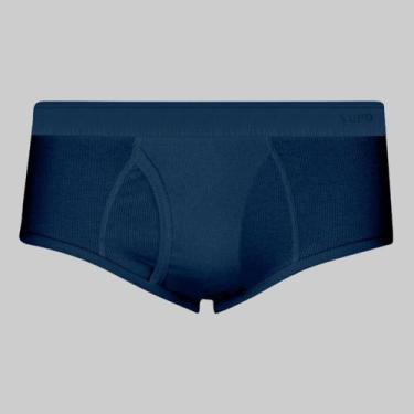 Imagem de Cueca Lupo Slip Canelada Com Abertura 00546, Marinho, GG