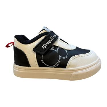 Imagem de Tenis Infantil Menino Disney Personagem Mickey Mouse Calce Fácil Autocolante Dmy01dy Branco-Masculino