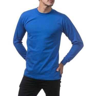 Imagem de Camiseta De Frio Manga Longa Masculina Colorida Sortidas-Masculino