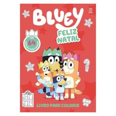 Imagem de Bluey Feliz Natal - Livro Para Colorir