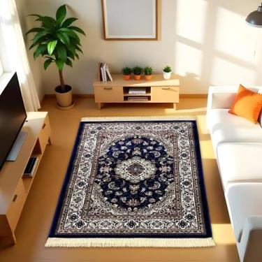 Imagem de 1 Tapete Belga Sala de Estar Sofá Grande Cl  100 x 140 Vr - IDEALIZA, 