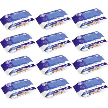 Imagem de Pack toalha umedecida baby byn premium 100 unidades com tampa flip top