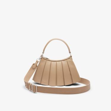 Imagem de Bolsa Lacoste Hobo Pequena em Couro Lenglen Feminina-Feminino