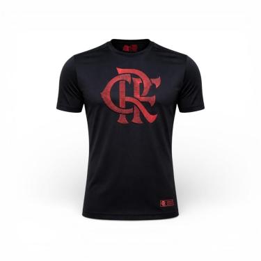 Imagem de Camisa Flamengo Logo Em Relevo Estampada Rubro negra-Masculino
