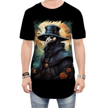 Imagem de Camiseta Longline Máscara da Peste Negra 20 - Kasubeck Store®, M