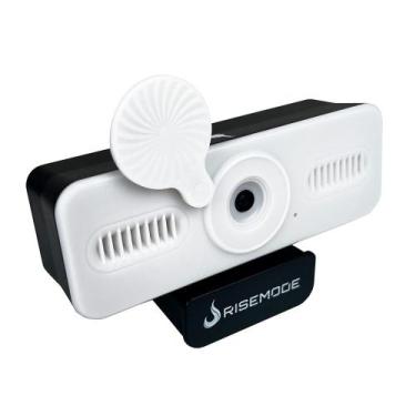 Imagem de Webcam Rise Mode Vision 4K, 30 FPS, Microfone Digital, USB, Branco - R