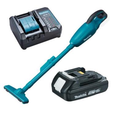 Imagem de Aspirador De Pó Dcl180z Makita Com Carregador E Bateria, Bivolt