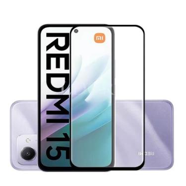 Imagem de Película 3D de Vidro Temperado para Redmi 15  Proteção Total Premium -