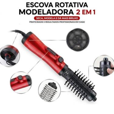 Imagem de Escova Rotativa Secadora Para Cabelos com Volume