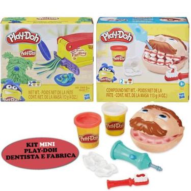 Imagem de Play-Doh Mini Dentista e Mini Fabrica Kit De Massinha Hasbro