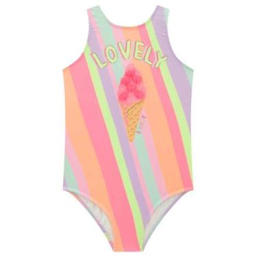 Imagem de Maio Lovely Kukiê com proteção UV 50+, Colorido, 6, Menina, Moda praia