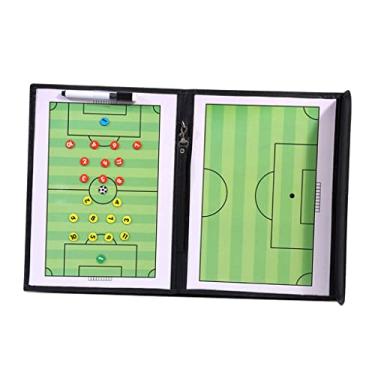 Imagem de shamjina Prancheta de treinadores com caneta apagamento de ensino Orientação e treinamento Auxílio dobrável, futebol, treinador, Futebol americano