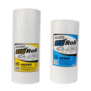 Imagem de Kit 6Kg Bobina Saco Picotada Misto 30x40 40x60 2 Bob