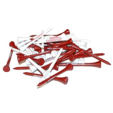 Imagem de Team Golf Camisetas de golfe NCAA Alabama Crimson Tide 2-3/4 polegadas, pacote com 50, tamanho regular, cores de várias equipes (20155)