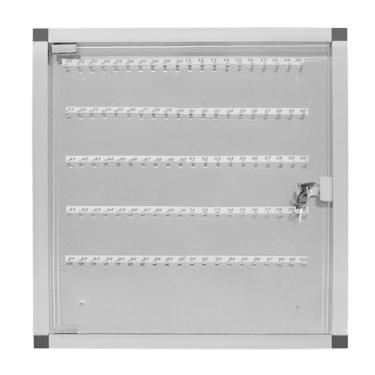 Imagem de Claviculário De Chaves Em Alumínio Porta Acrílico 60 Chaves