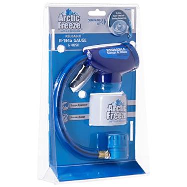 Imagem de InterDynamics Medidor e mangueira de refrigerante R134A Arctic Freeze para carro, kit reutilizável de recarga de CA, AFGBM3-6