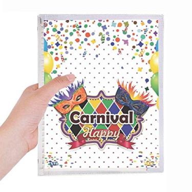 Imagem de Caderno Happy Carnival Of Venice com cabeça de balão, agenda de folhas soltas recarregável, papelaria