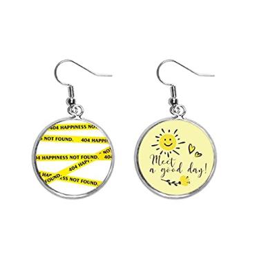 Imagem de Yellow Line Lost Scene Art Deco Presente Fashion Ear Drop Sun Flower Brincos Joias Fashion