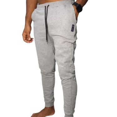 Imagem de Calça Moletom Masculina 3 Bolsos Jogger Básico Casual