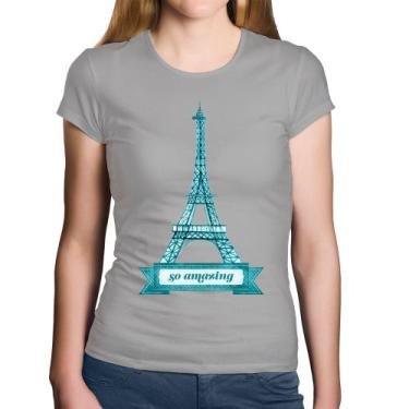 Imagem de Baby Look Algodão Torre Eiffel Amazing - Foca Na Moda