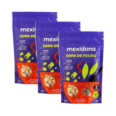 Imagem de Kit com 3 Pacotes de Sopa de Feijão de 115g cada - Mexidona