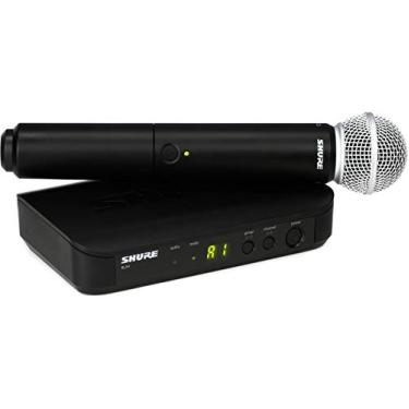 Imagem de Shure Sistema de microfone sem fio BLX24/SM58 com microfone vocal portátil SM58