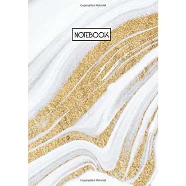 Imagem de Composition Notebook: Golden Glitter Liquid Marbled Wide ruled lined paper journal: 7x10 in 120 pages for boys, girls, college students, writing and journaling workbook
