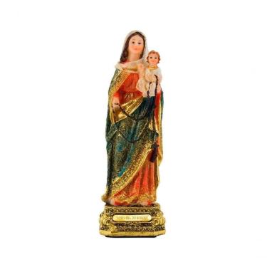Imagem de Nossa Senhora Do Rosário 39.5cm Enfeite Resina Tudo Em Caixa