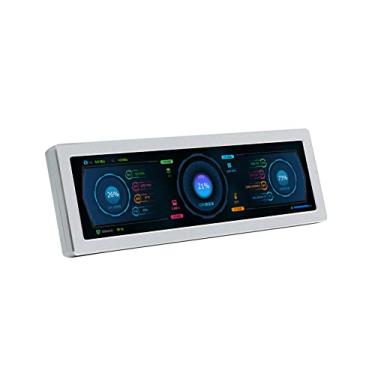 Imagem de waveshare Monitor pequeno HDMI de 8,8 polegadas, 480 × 1920, compatível com Raspberry Pi/Jetson Nano/PC, exibição de tela horizontal e vertical, AIDA64 PC CPU GPU RAM Monitor de exibição de dados, com