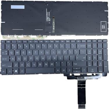Imagem de YIJIATech Teclado de substituição com chave de fenda US Layout para teclado HP ProBook 450 G8 455 G8 650 G7 650 G8.ZBook Power G7.ZHAN 66 Pro 15 G4 preto (retroiluminação 450 G8)